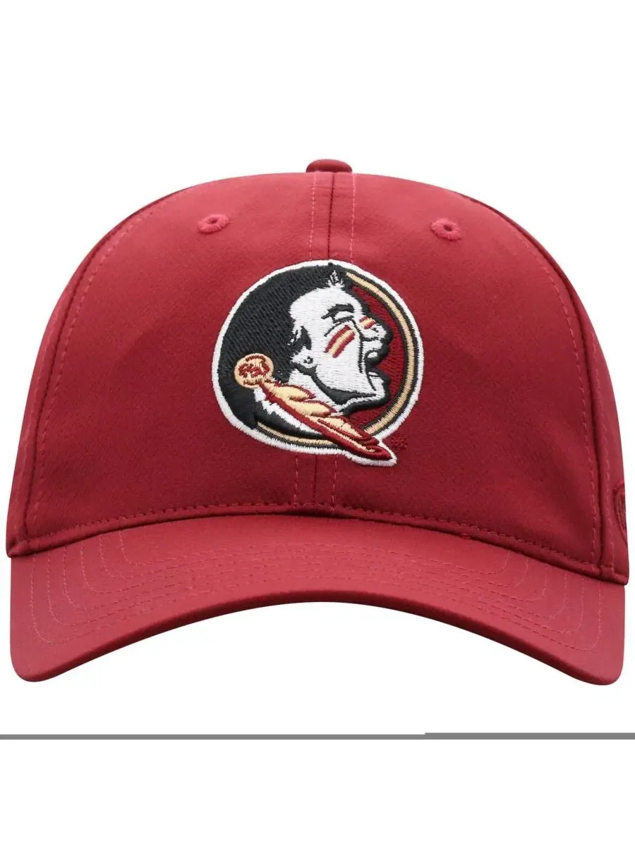 Бейсболка с вышитым логотипом Florida State Seminoles, Garnet Top of the World — изображение 3 из 4, гранат