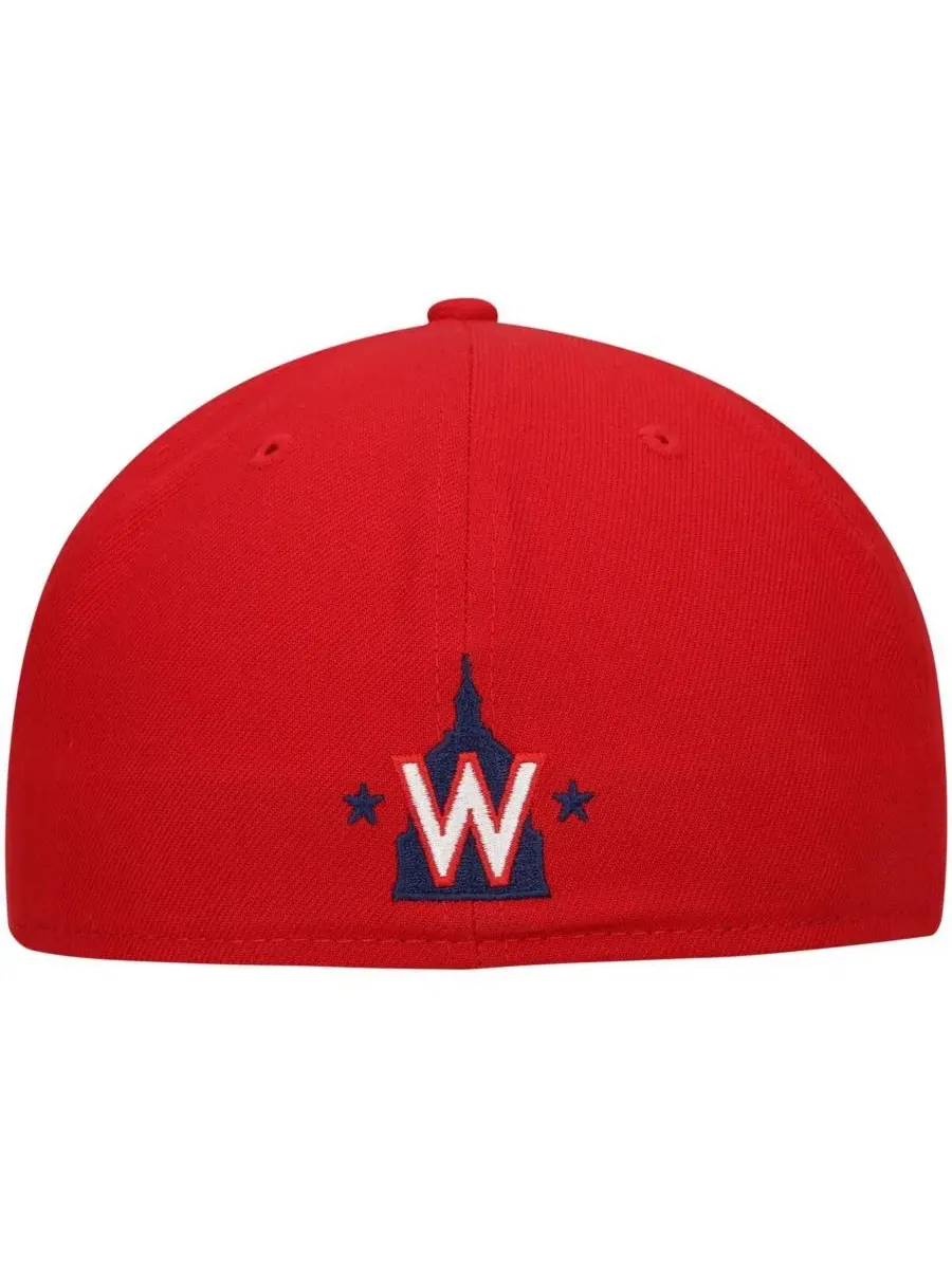 Кепка New Era 59FIFTY с теневым логотипом — изображение 2 из 4, красный