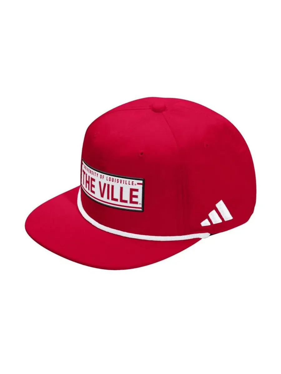 Adidas Мужская и женская красная регулируемая бейсболка Louisville Cardinals с символикой раздевалки