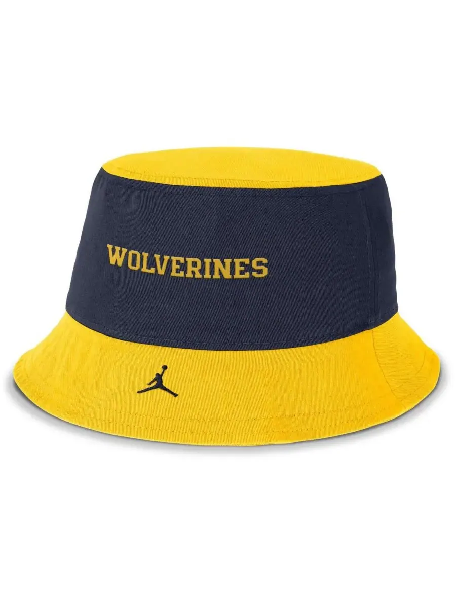 Jordan Мужская панама Apex сине-желтого цвета с символикой команды Michigan Wolverines