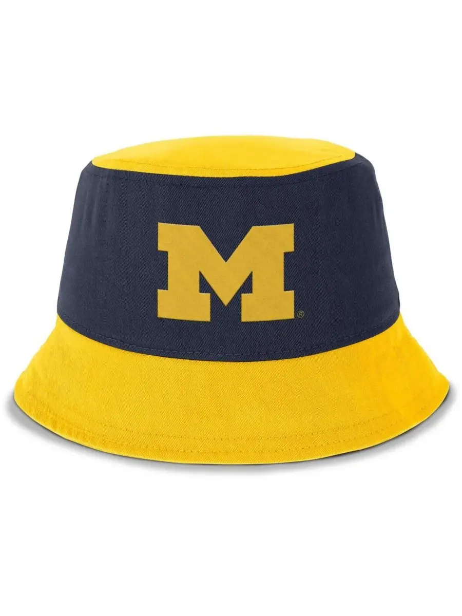 Jordan Мужская панама Apex сине-желтого цвета с символикой команды Michigan Wolverines — изображение 2 из 2, темно-синий