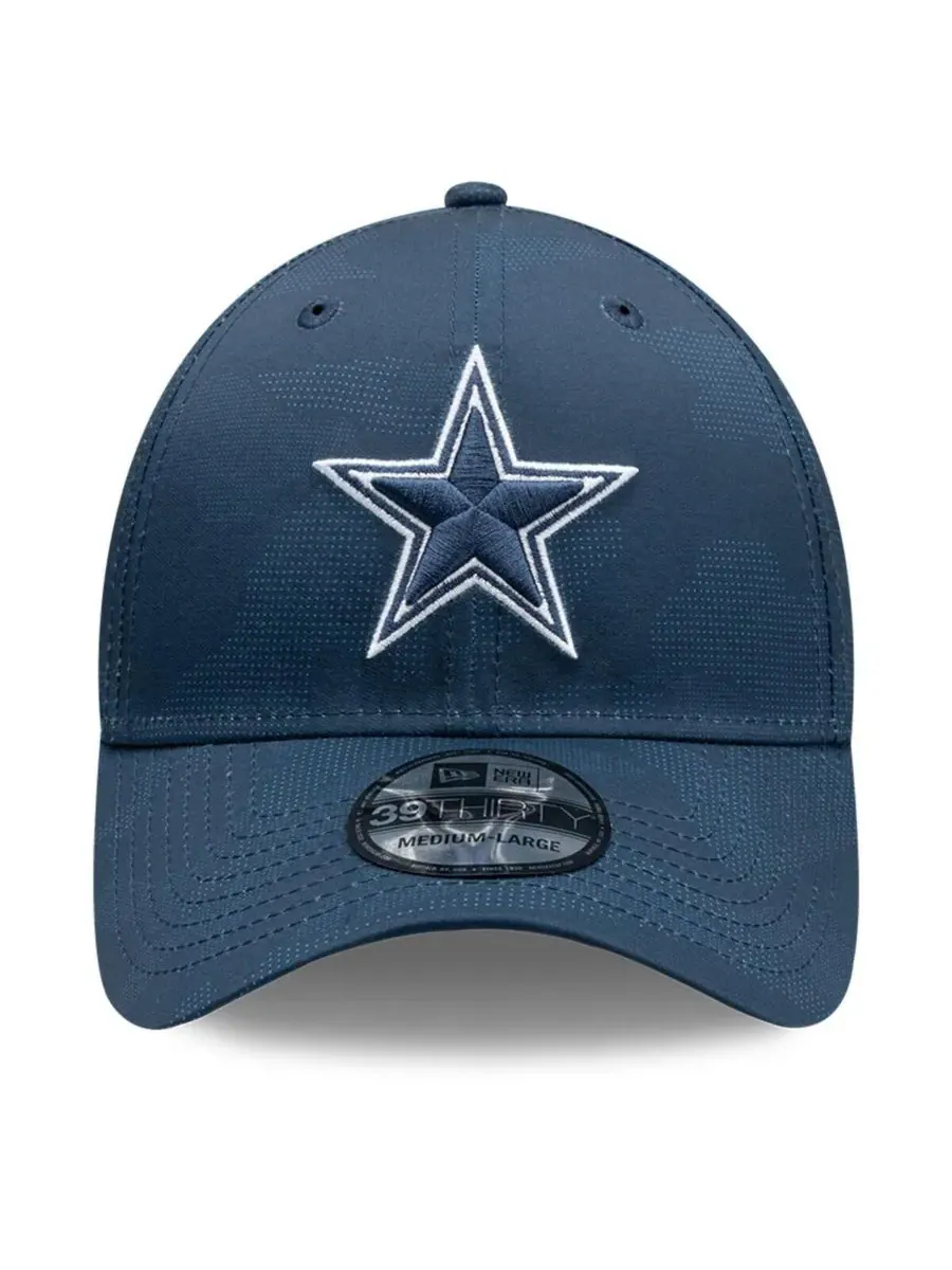 New Era Мужская кепка Dallas Cowboys 39THIRTY Flex темно-синего цвета в камуфляжной расцветке — изображение 3 из 4
