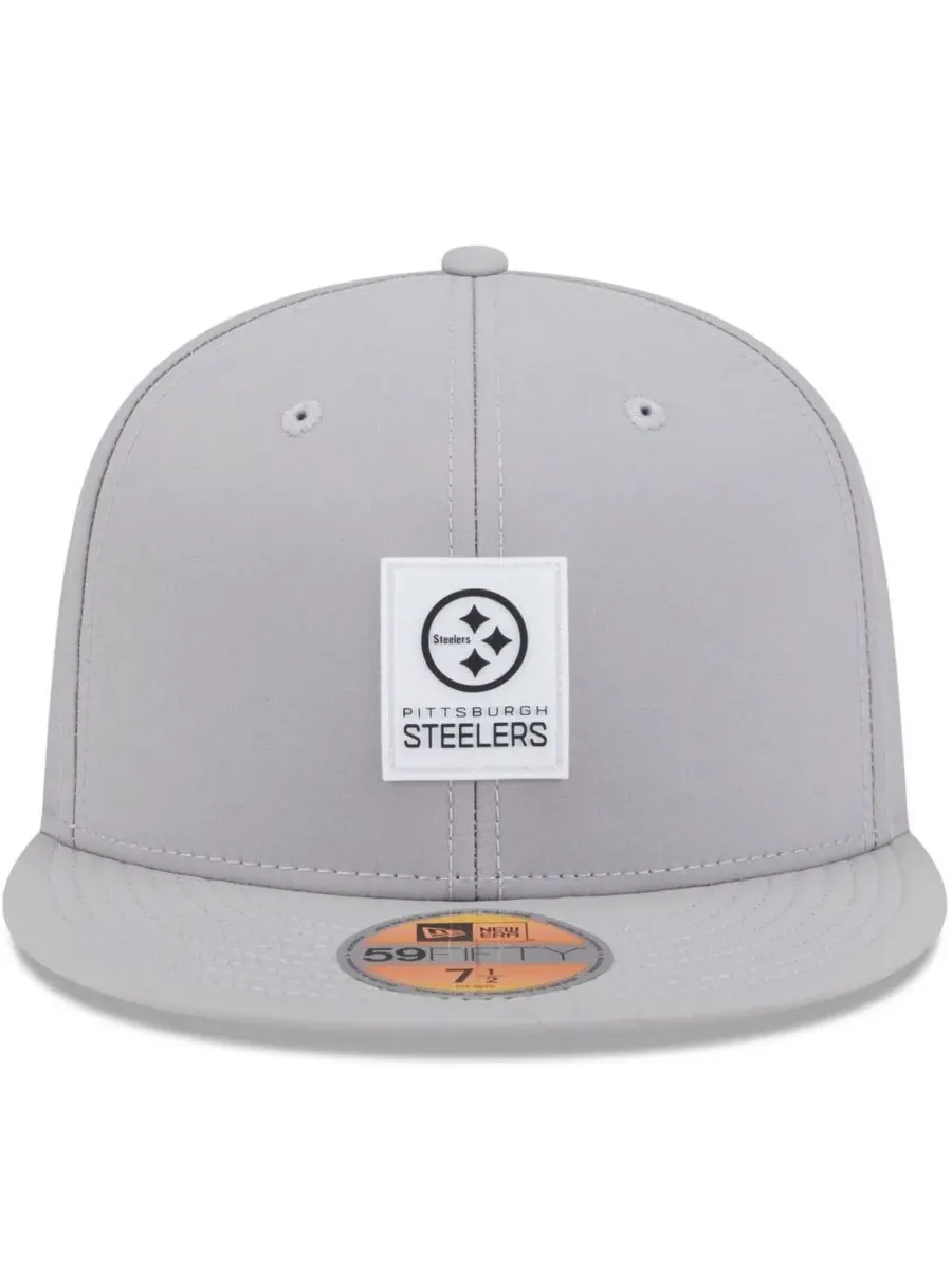 New Era Мужская серая бейсболка Pittsburgh Steelers 2025 Sideline 59FIFTY — изображение 5 из 5, серый