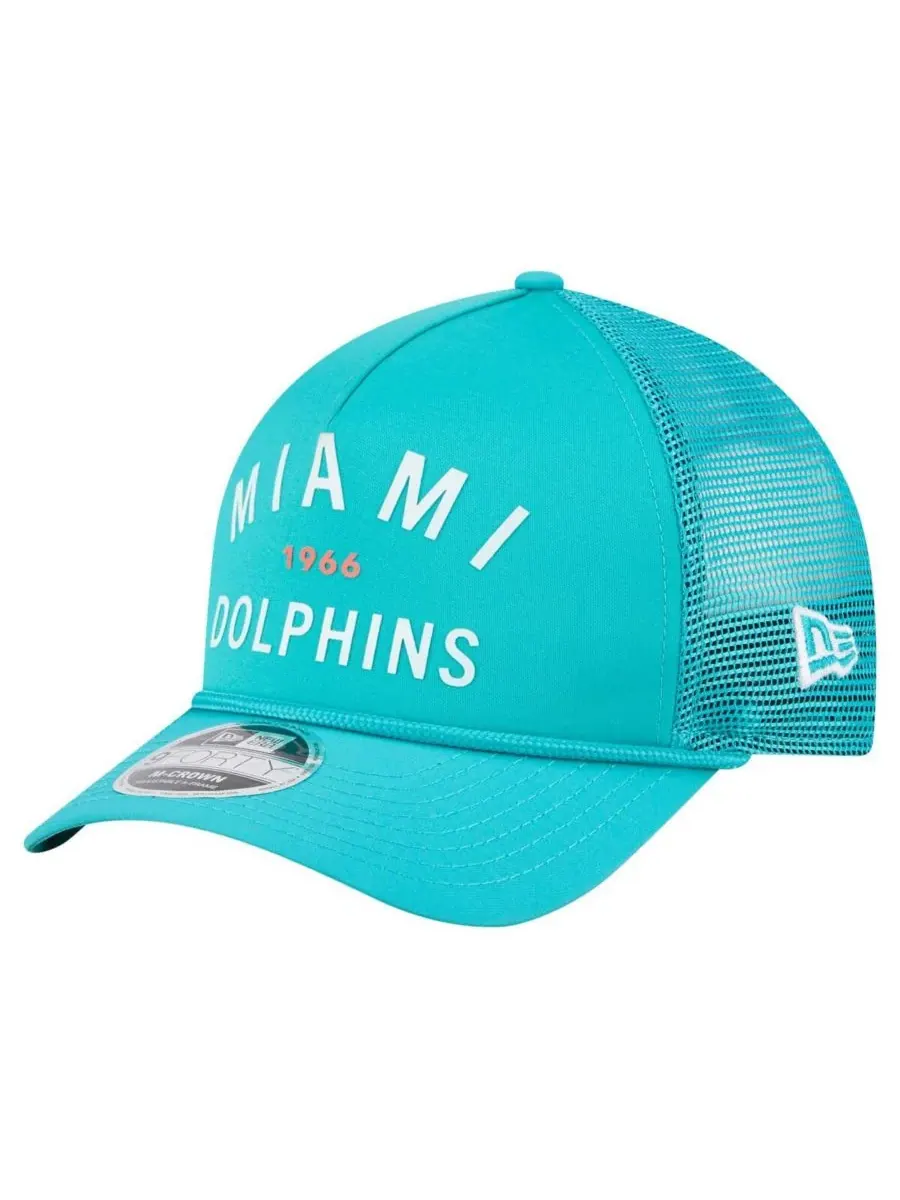 Мужская минималистичная кепка Aqua Miami Dolphins Active с А-образной оправой, размер M