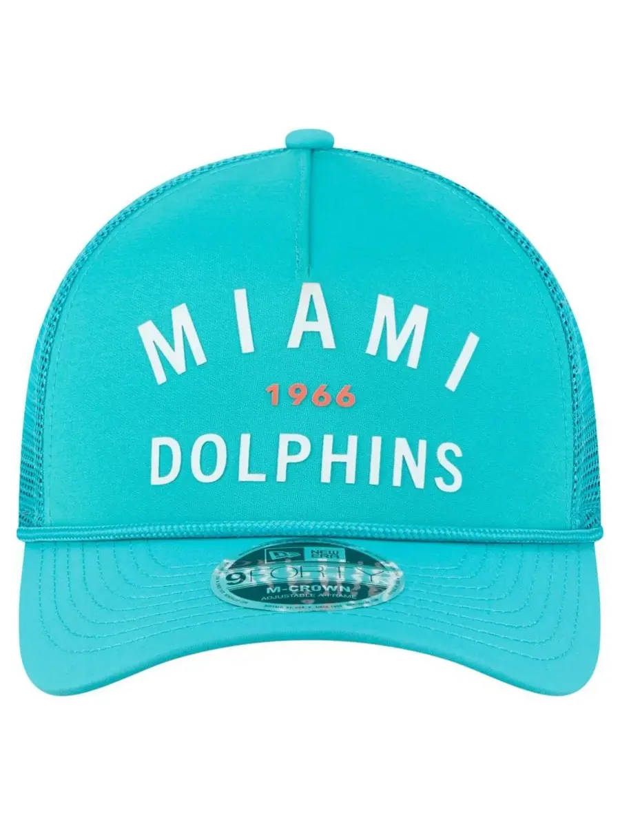 Мужская минималистичная кепка Aqua Miami Dolphins Active с А-образной оправой, размер M — изображение 2 из 4, голубой