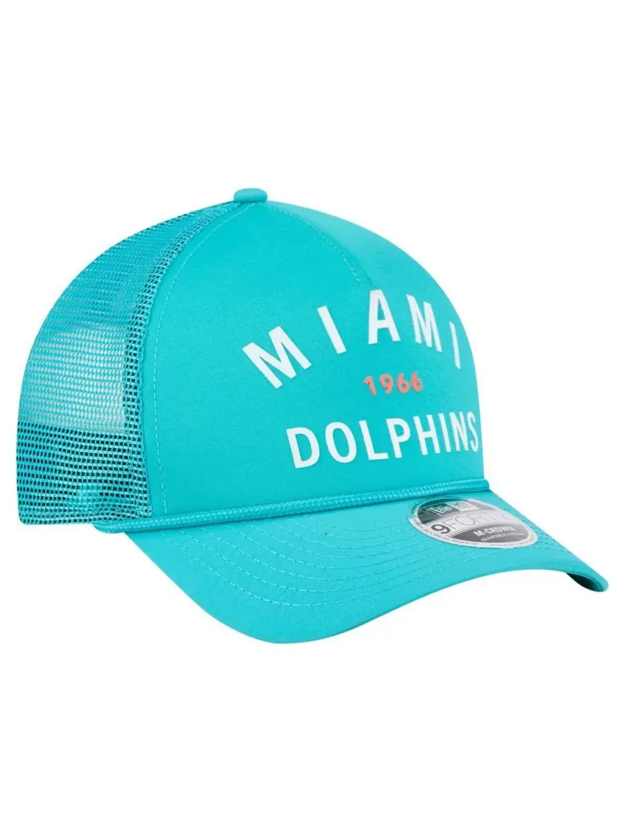 Мужская минималистичная кепка Aqua Miami Dolphins Active с А-образной оправой, размер M — изображение 3 из 4, голубой