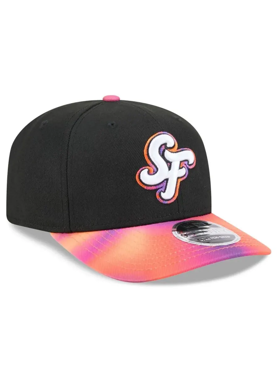 New Era Мужская регулируемая бейсболка San Francisco Giants 2025 City Connect 9SEVENTY — изображение 3 из 5, черный оранжевый