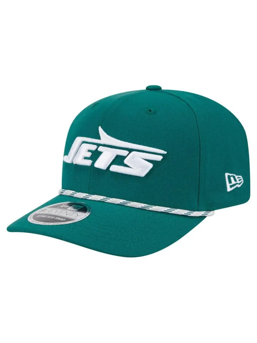 New Era Мужская зеленая кепка New York Jets Gameday Multi Rope 9SEVENTY с эластичными застежками