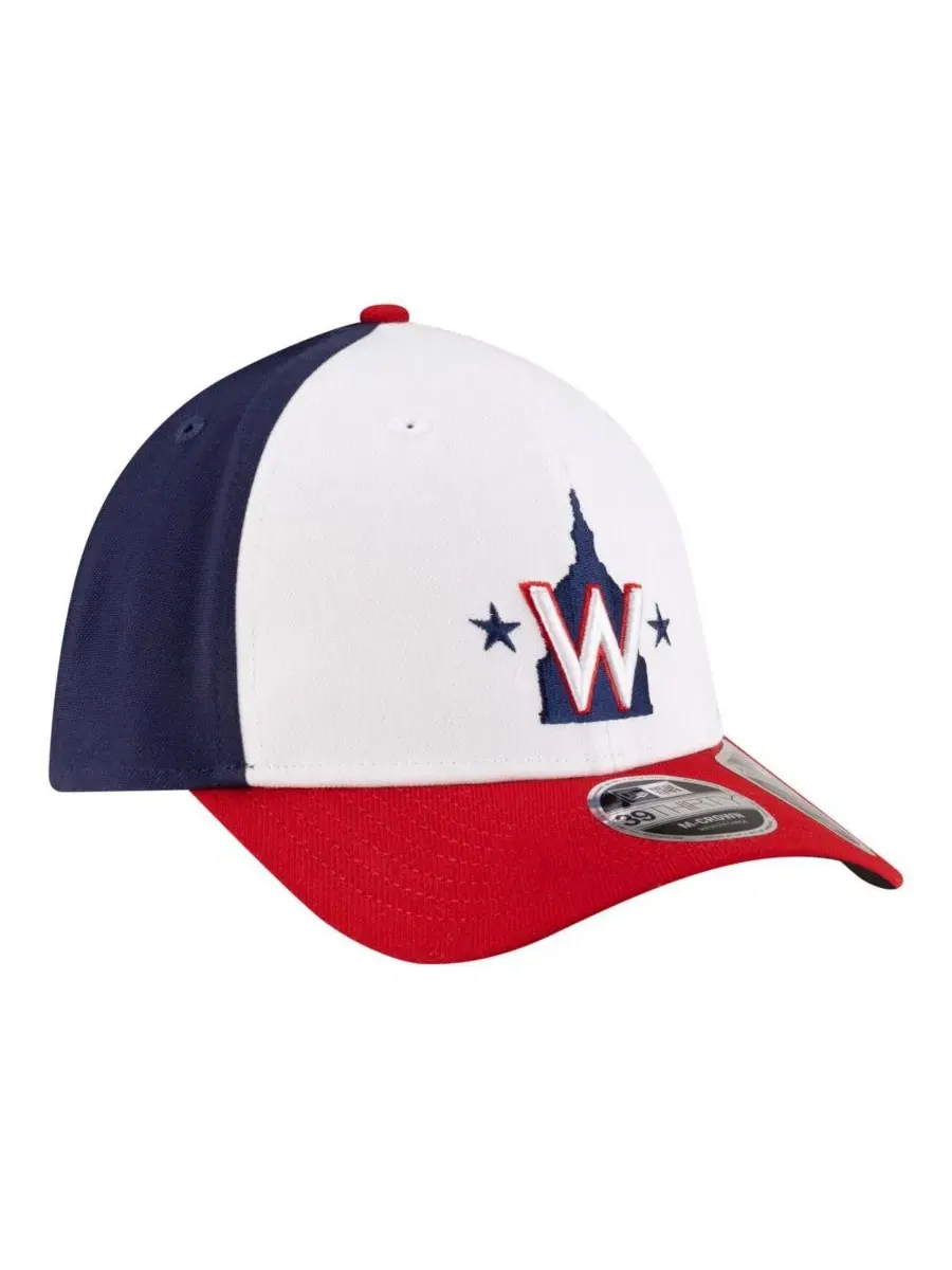 Мужская белая бейсболка Washington Nationals Player Replica 39THIRTY M-Crown Flex Hat New Era — изображение 3 из 4, белый
