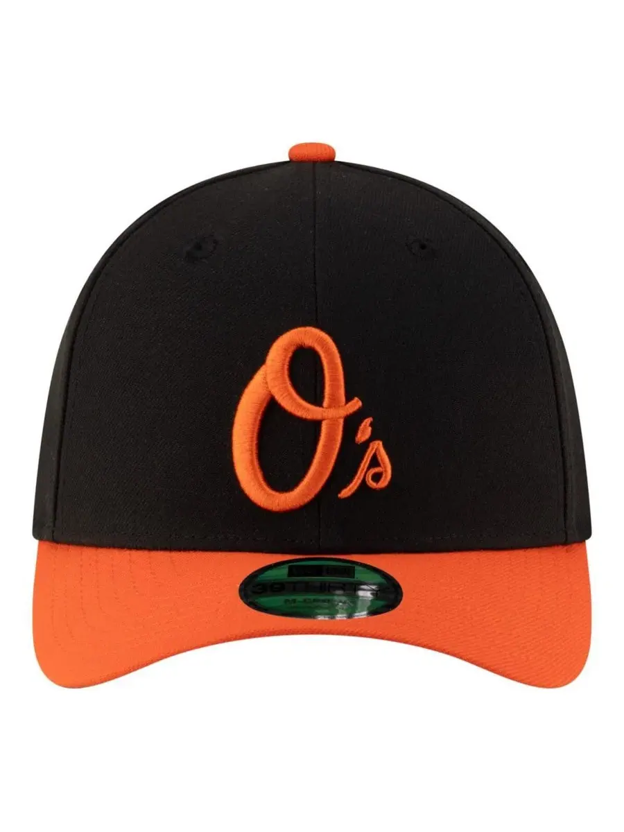 Мужская черная бейсболка Baltimore Orioles Alternate Player Replica 39THIRTY M-Crown Flex Hat New — изображение 2 из 4