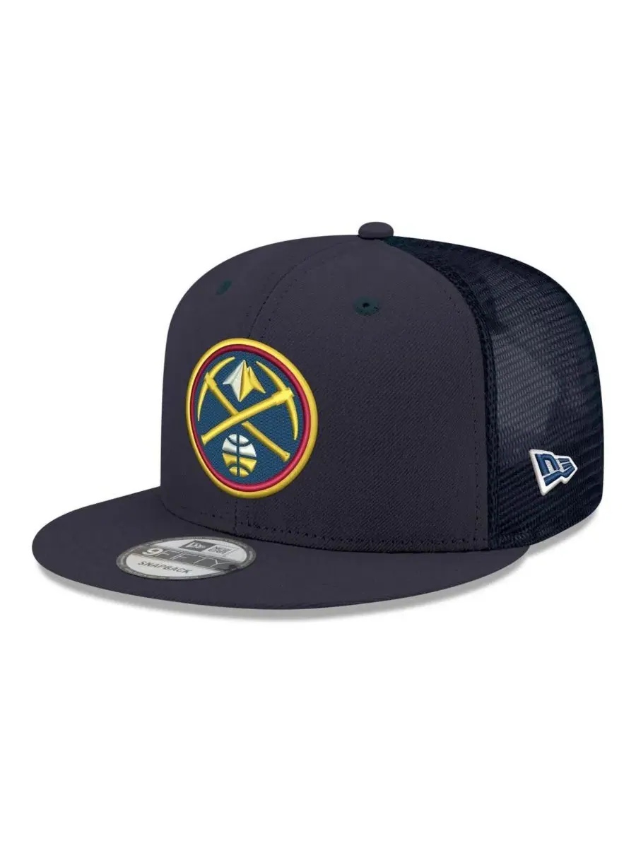 Мужская темно-синяя кепка Denver Nuggets Core Logo Meshback 9FIFTY Snapback New Era