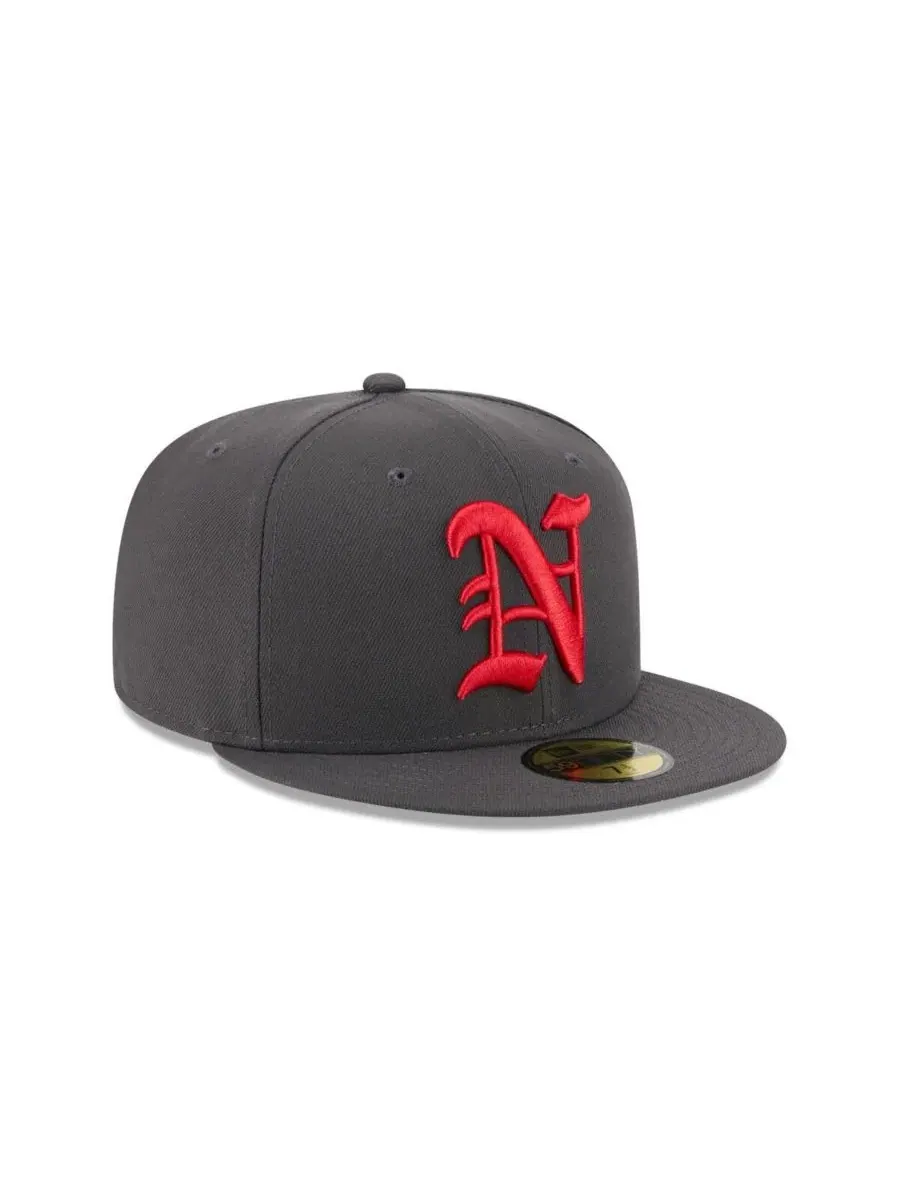 Мужская серая кепка Norfolk Tides Theme Nights 59FIFTY New Era — изображение 3 из 4, серый