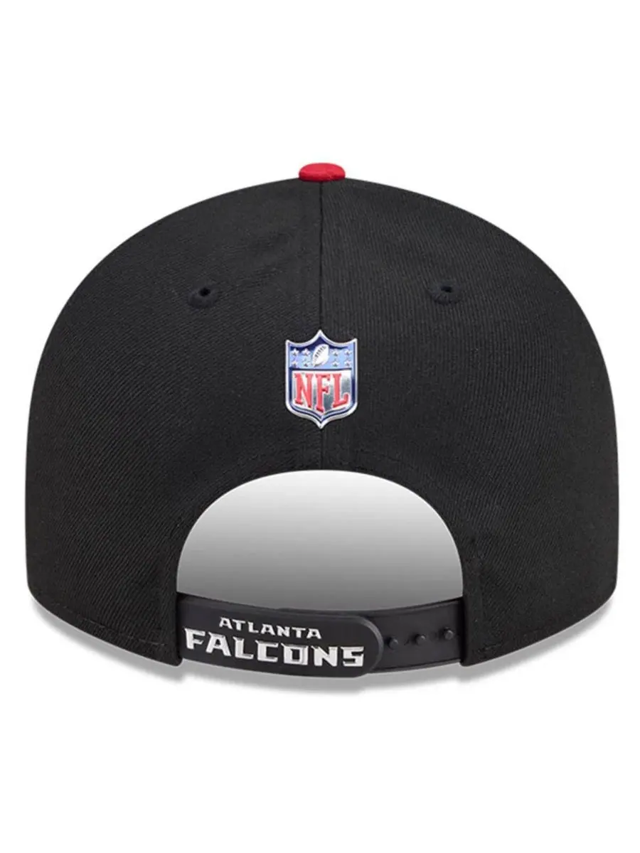 Кепка-снэпбек New Era с козырьком, Atlanta Falcons 2026 NFL Draft — изображение 2 из 4, черный красный