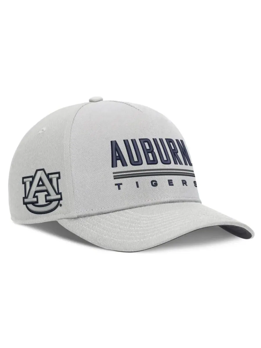 Кепка с вышивкой Auburn Tigers, модель 2026 Sideline Dri-FIT Rise Adjustable Nike — изображение 3 из 5, серый