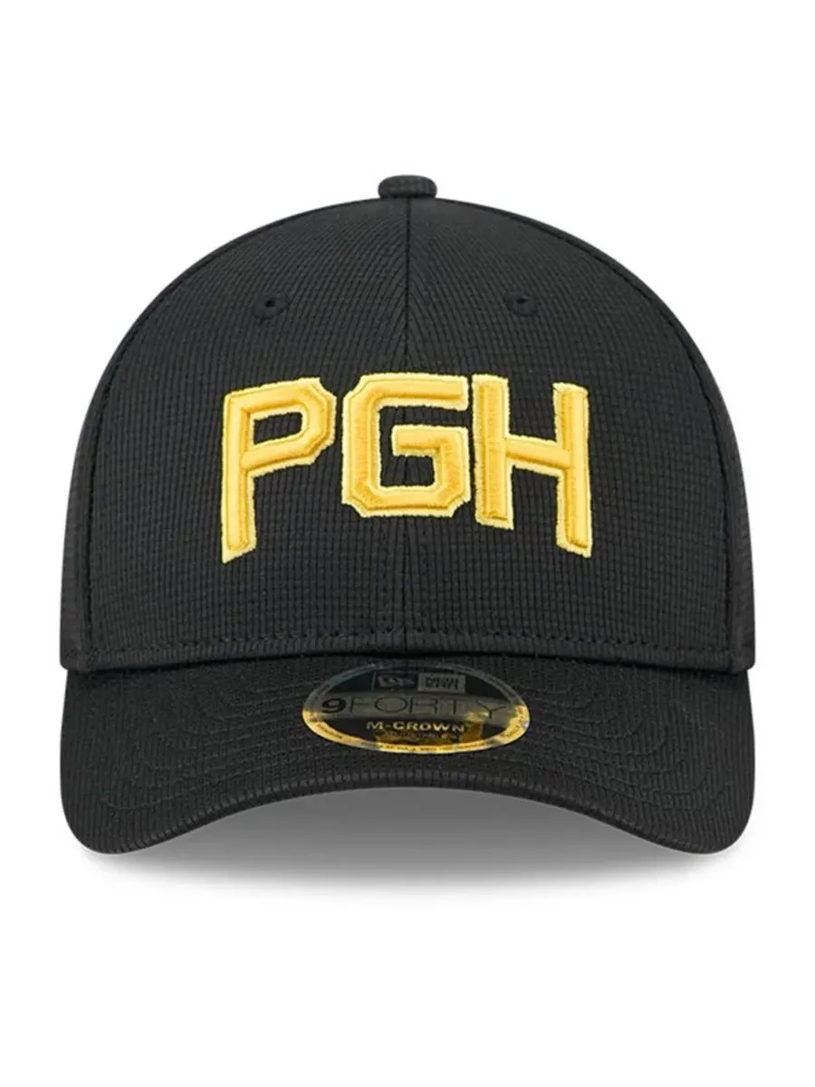New Era Мужская черная бейсболка Pittsburgh Pirates City Connect Batting Practice 9FORTY с — изображение 2 из 4, черный