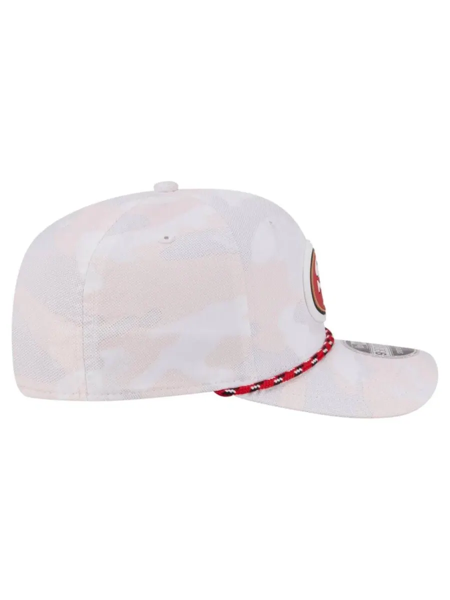 Кепка с принтом San Francisco 49ers Camo Rope 9SEVENTY New Era — изображение 5 из 5, белый