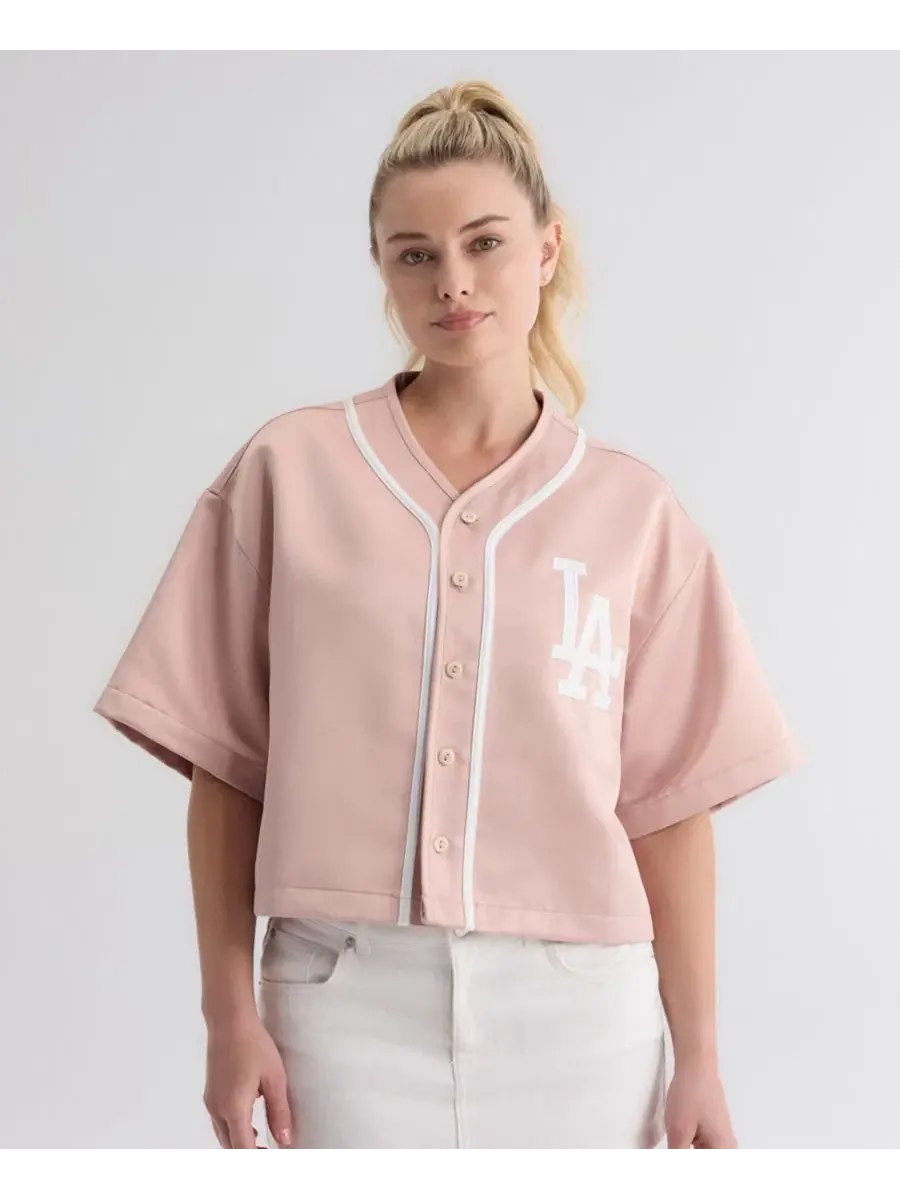 Женская бейсбольная куртка из сатина Fanatics Los Angeles Dodgers