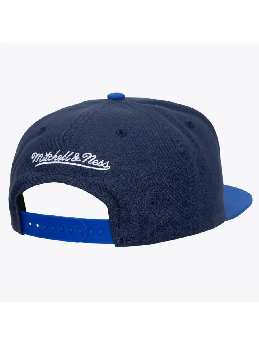 Кепка-снэпбек с вышивкой Mitchell & Ness — изображение 4 из 4, темно-синий синий