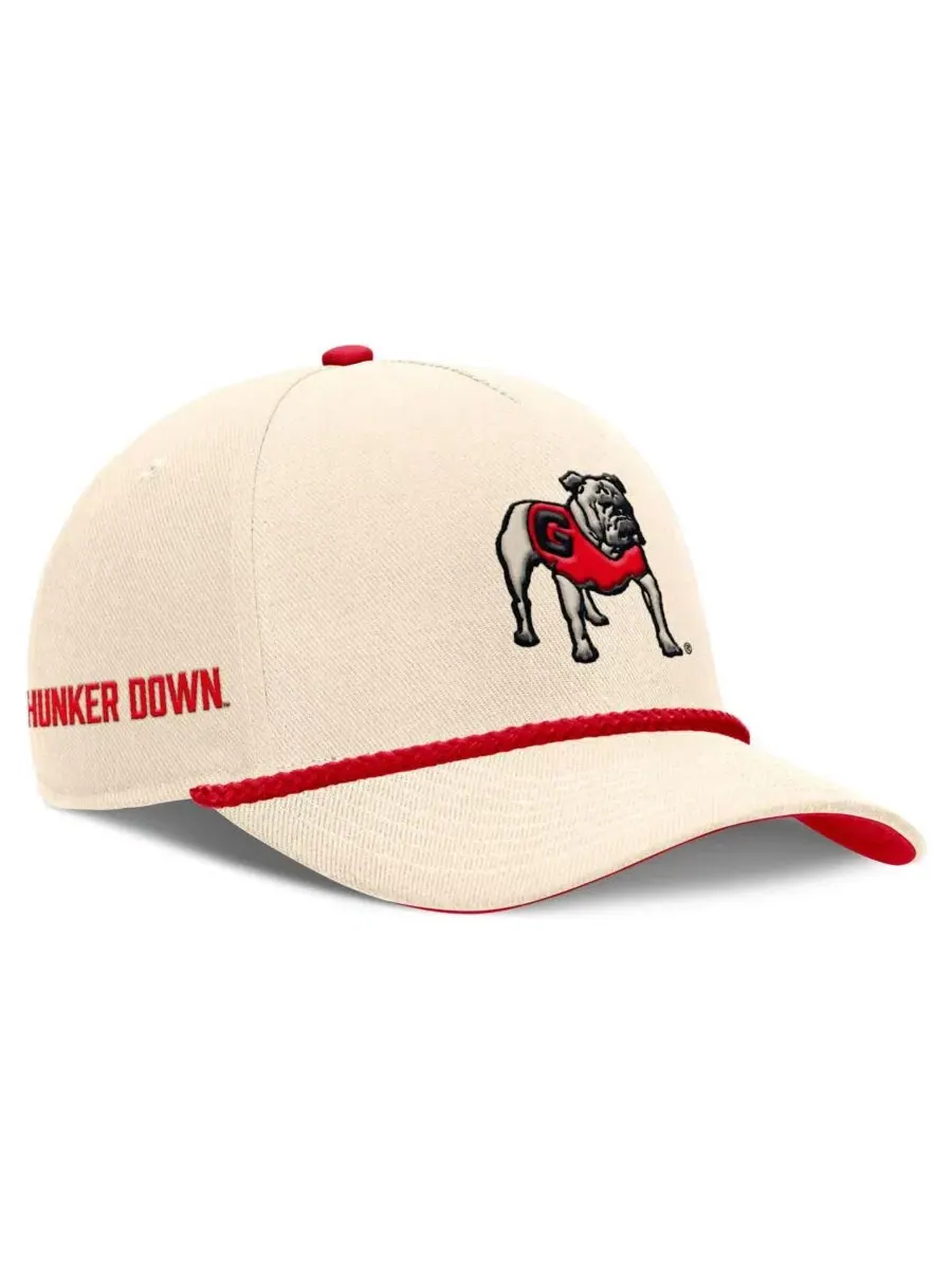 Кепка Nike Georgia Bulldogs Legacy Vintage Rope Rise Adjustable Hat
