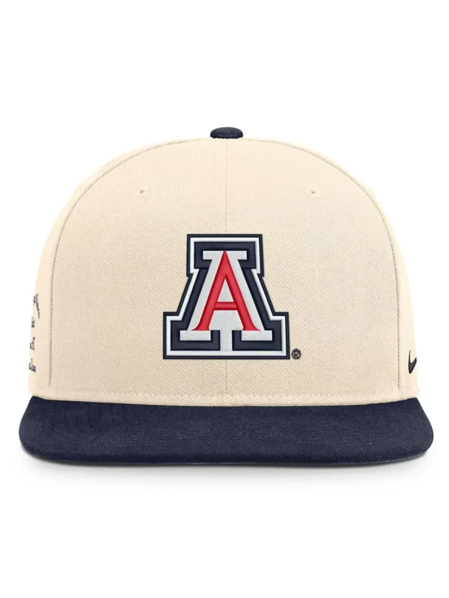 Кепка snapback с плоским козырьком, с вышивкой Arizona Wildcats Nike — изображение 2 из 4, натуральный темно-синий