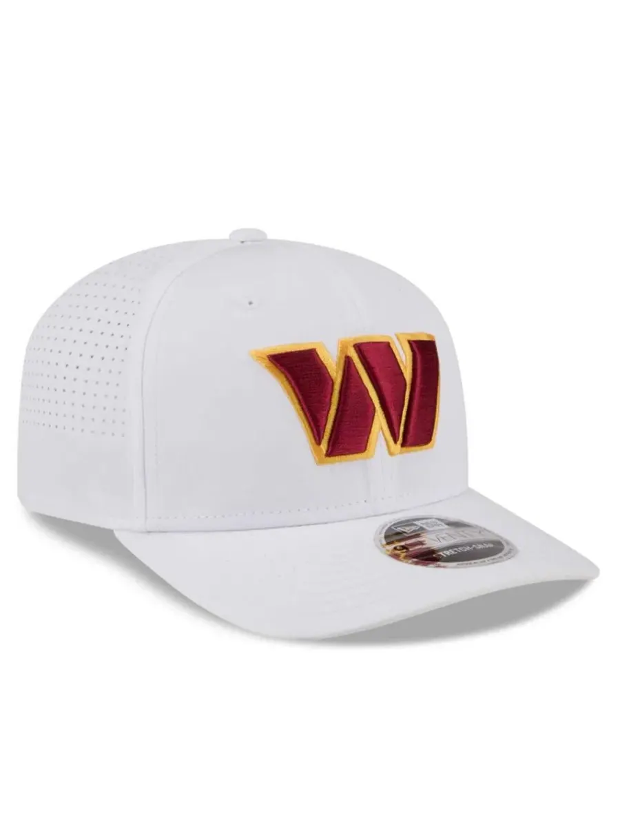 Кепка с вышивкой Washington Commanders, модель Name Plate 9SEVENTY New Era — изображение 4 из 5, белый