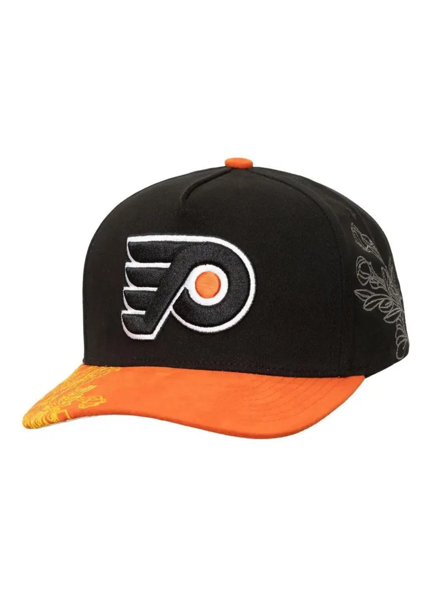 Кепка Philadelphia Flyers May Flowers Pro Crown с вышивкой Mitchell & Ness