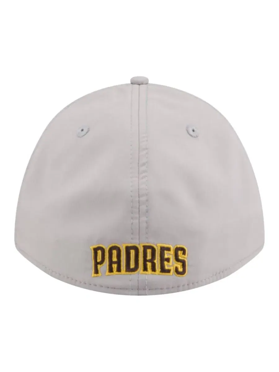 Кепка New Era San Diego Padres Patch 39THIRTY A-Frame M-Crown Perforated Flex Hat — изображение 4 из 5, серый