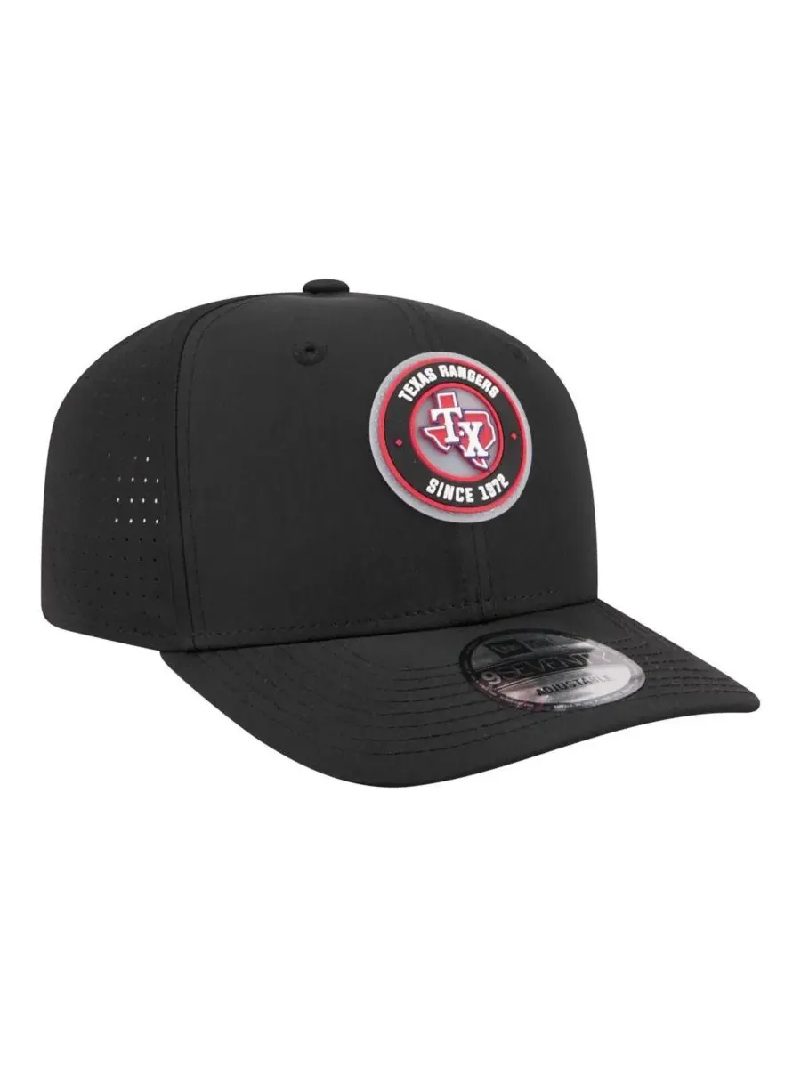 Кепка New Era с вышитым логотипом, Texas Rangers Circle 9SEVENTY — изображение 3 из 4, черный