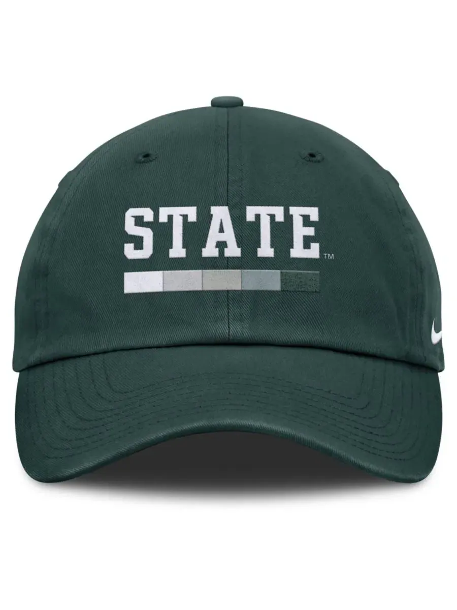 Кепка Nike Club Campus с вышивкой Michigan State Spartans — изображение 2 из 4, зеленый