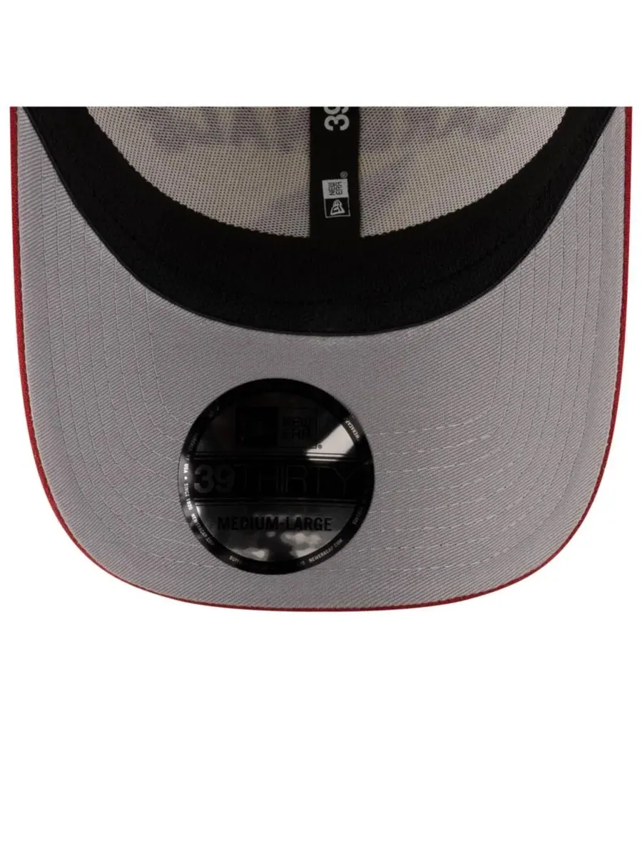 New Era Мужская кепка 39THIRTY Flex кремового/синего цвета с символикой команды Arizona Cardinals — изображение 2 из 5