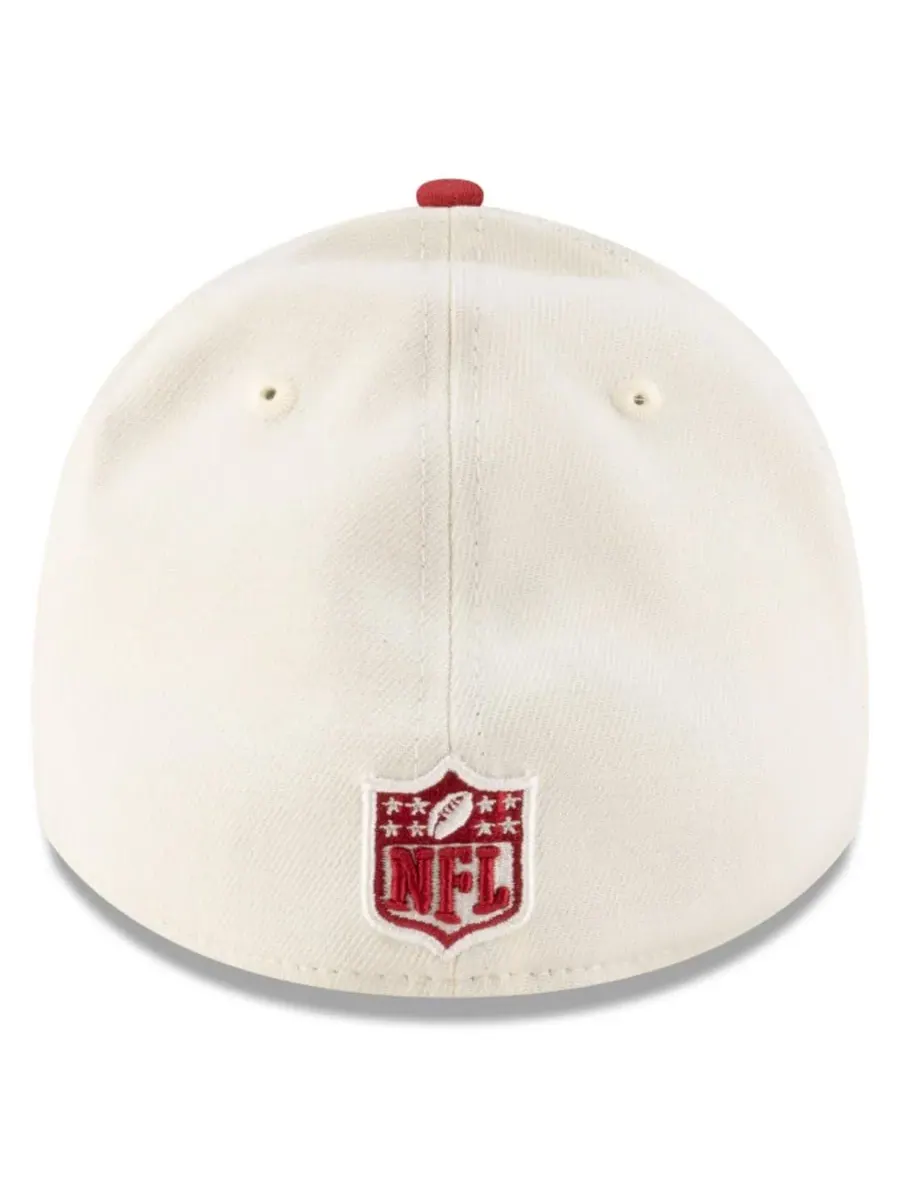 New Era Мужская кепка 39THIRTY Flex кремового/синего цвета с символикой команды Arizona Cardinals — изображение 3 из 5