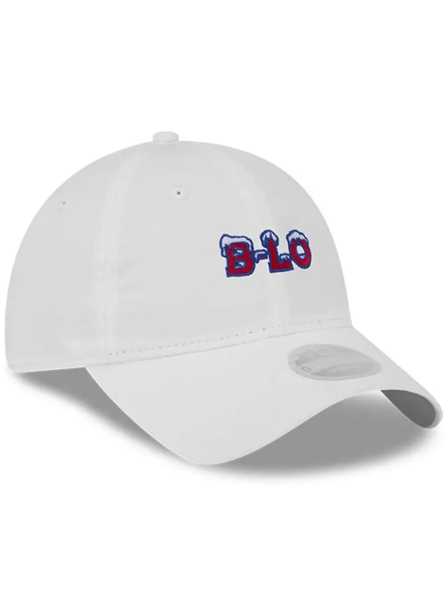 New Era Женская белая кепка с регулируемым размером для хвоста из коллекции Buffalo Bills 2025 — изображение 3 из 4, белый