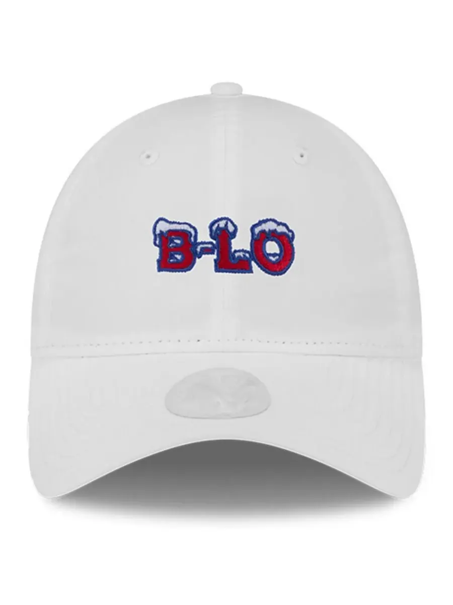 New Era Женская белая кепка с регулируемым размером для хвоста из коллекции Buffalo Bills 2025 — изображение 4 из 4, белый