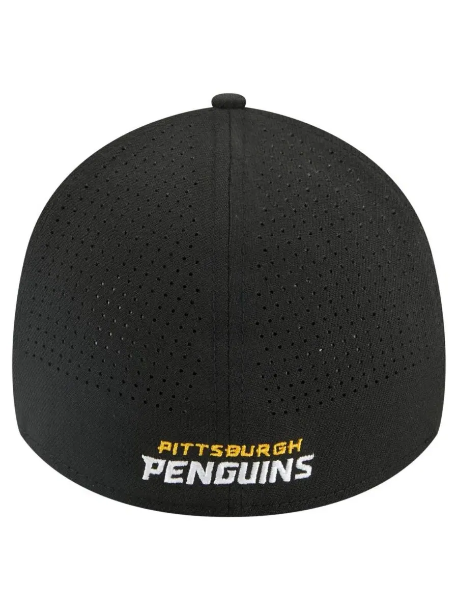 Кепка New Era Pittsburgh Penguins 39THIRTY A-Frame — изображение 2 из 4, черный