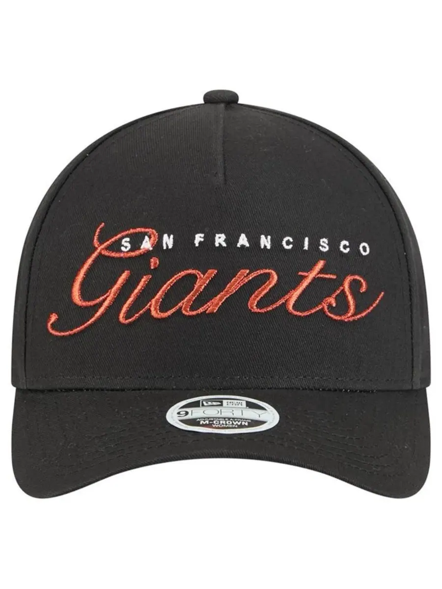 Бейсболка New Era San Francisco Giants Metallic A-Frame 9FORTY — изображение 2 из 5, черный