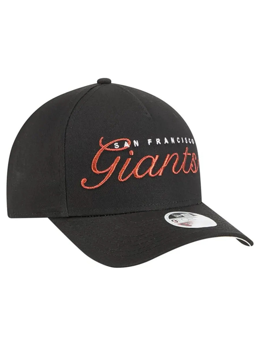 Бейсболка New Era San Francisco Giants Metallic A-Frame 9FORTY — изображение 3 из 5, черный