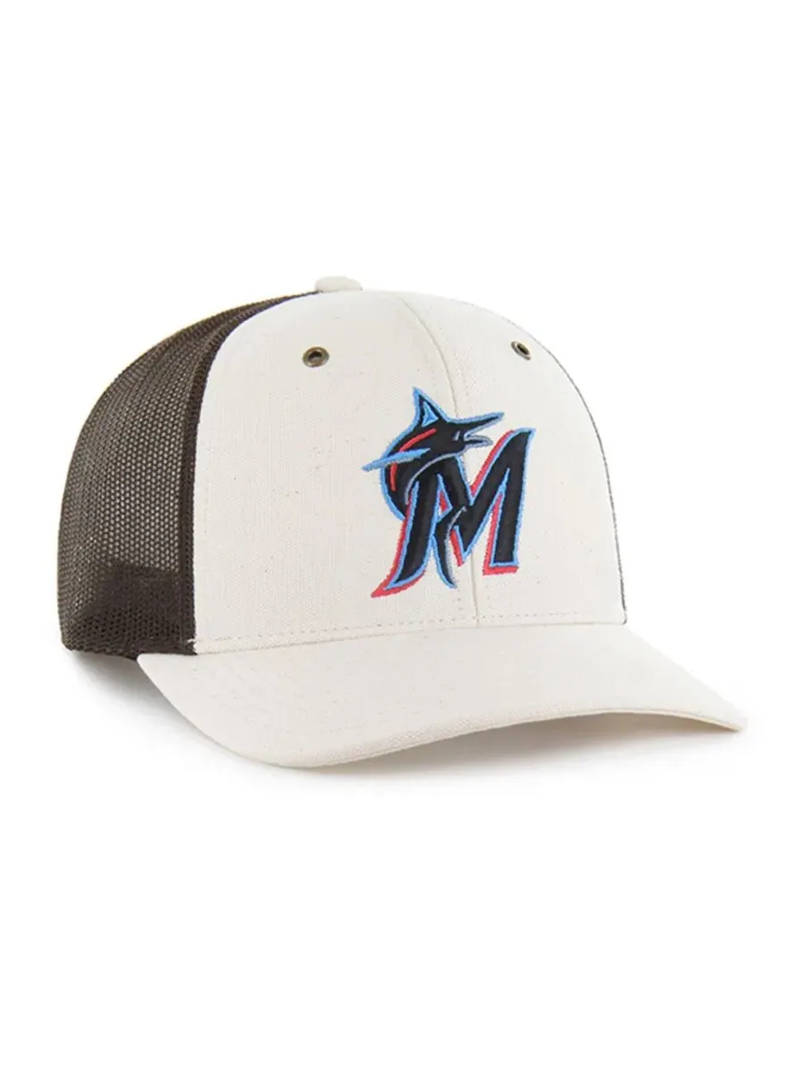 Кепка-тракер с вышивкой Miami Marlins, Carhartt x '47 — изображение 2 из 4, прозрачный