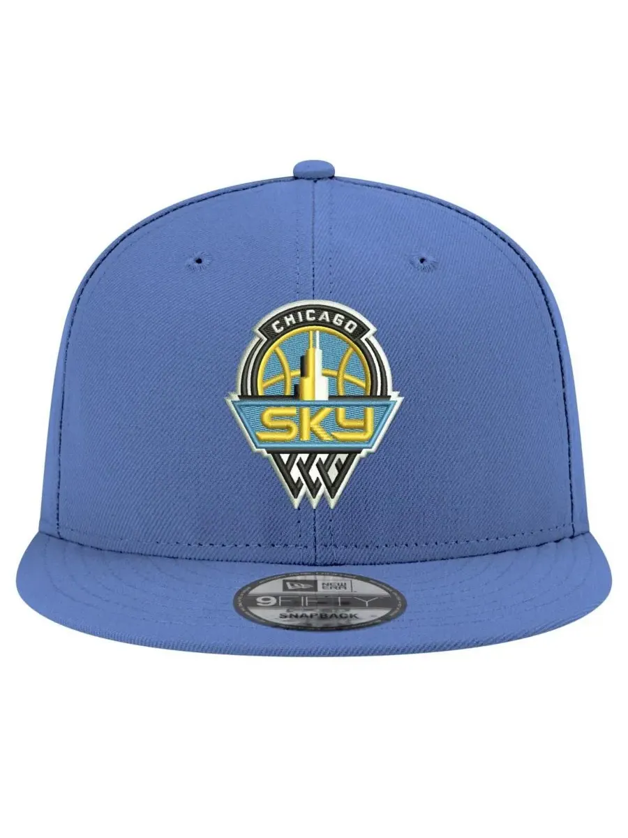 New Era Мужская и женская кепка-снепбек 9FIFTY с логотипом Chicago Sky небесно-голубого цвета — изображение 2 из 4