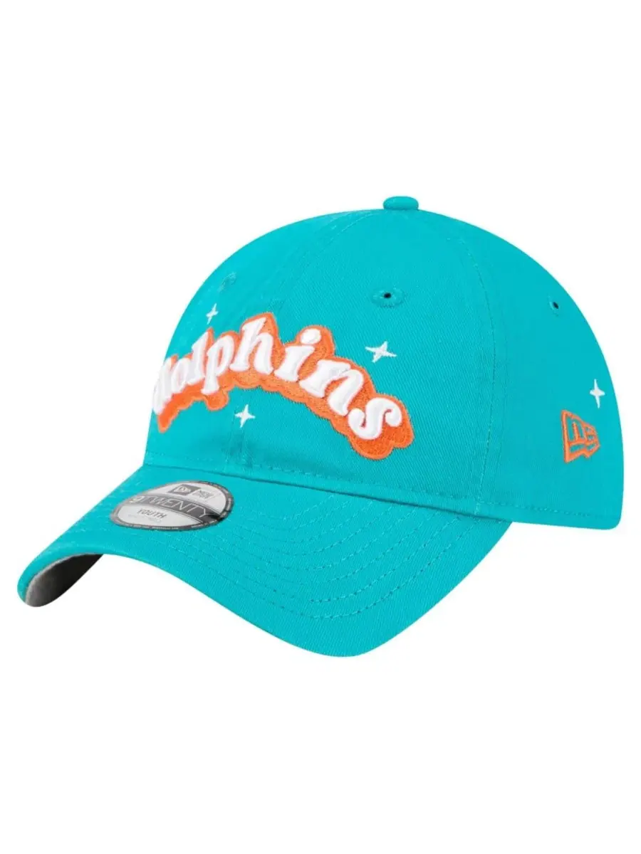 Кепка New Era с вышитым логотипом Miami Dolphins — изображение 3 из 5, голубой