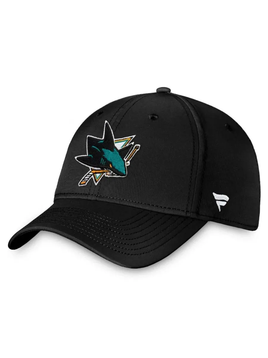 Кепка San Jose Sharks Core Primary Logo Flex Hat Fanatics