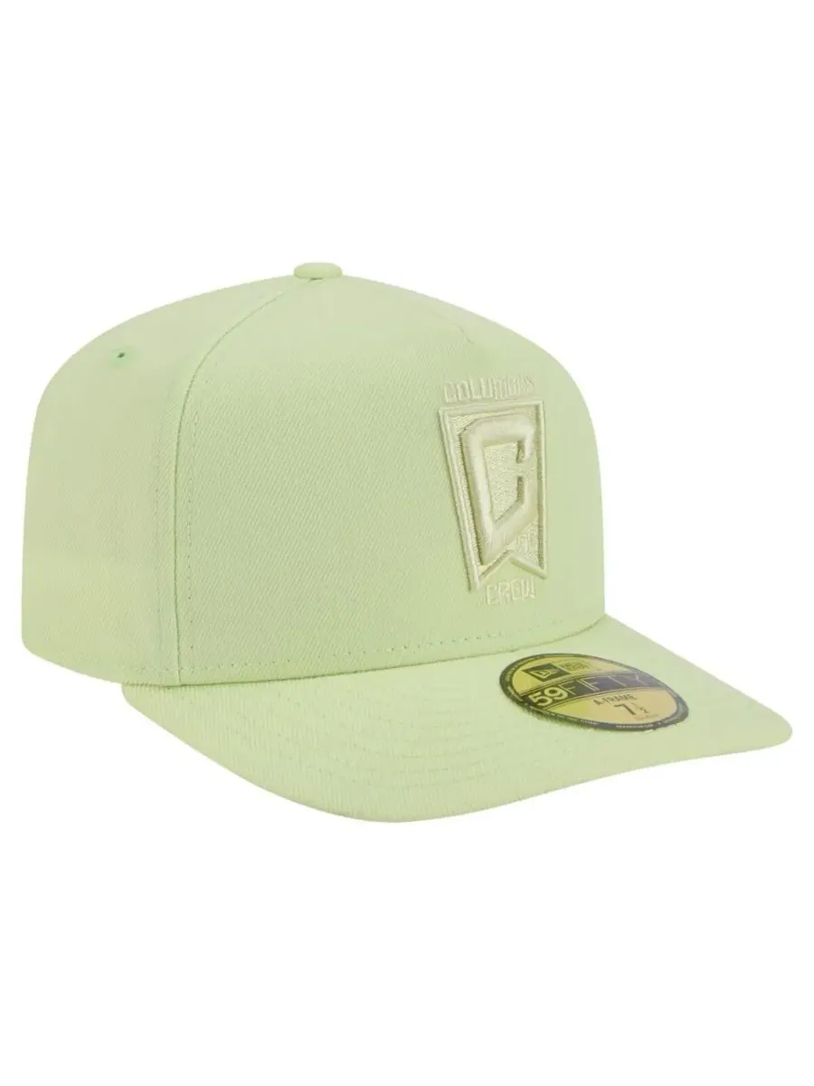 New Era Мужская зеленая кепка Columbus Crew Color Pack A-Frame 59FIFTY Fitted Hat — изображение 3 из 5, зеленый