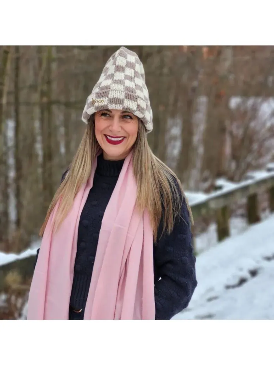 Женский итальянский шарф с бахромой Headbands of Hope — изображение 3 из 8, розовый