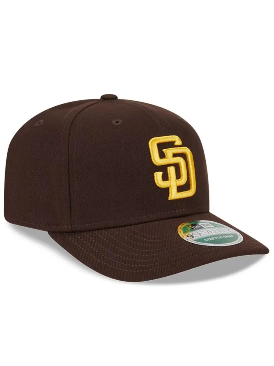 New Era Мужская коричневая бейсболка San Diego Padres Player Replica 9SEVENTY с регулируемым