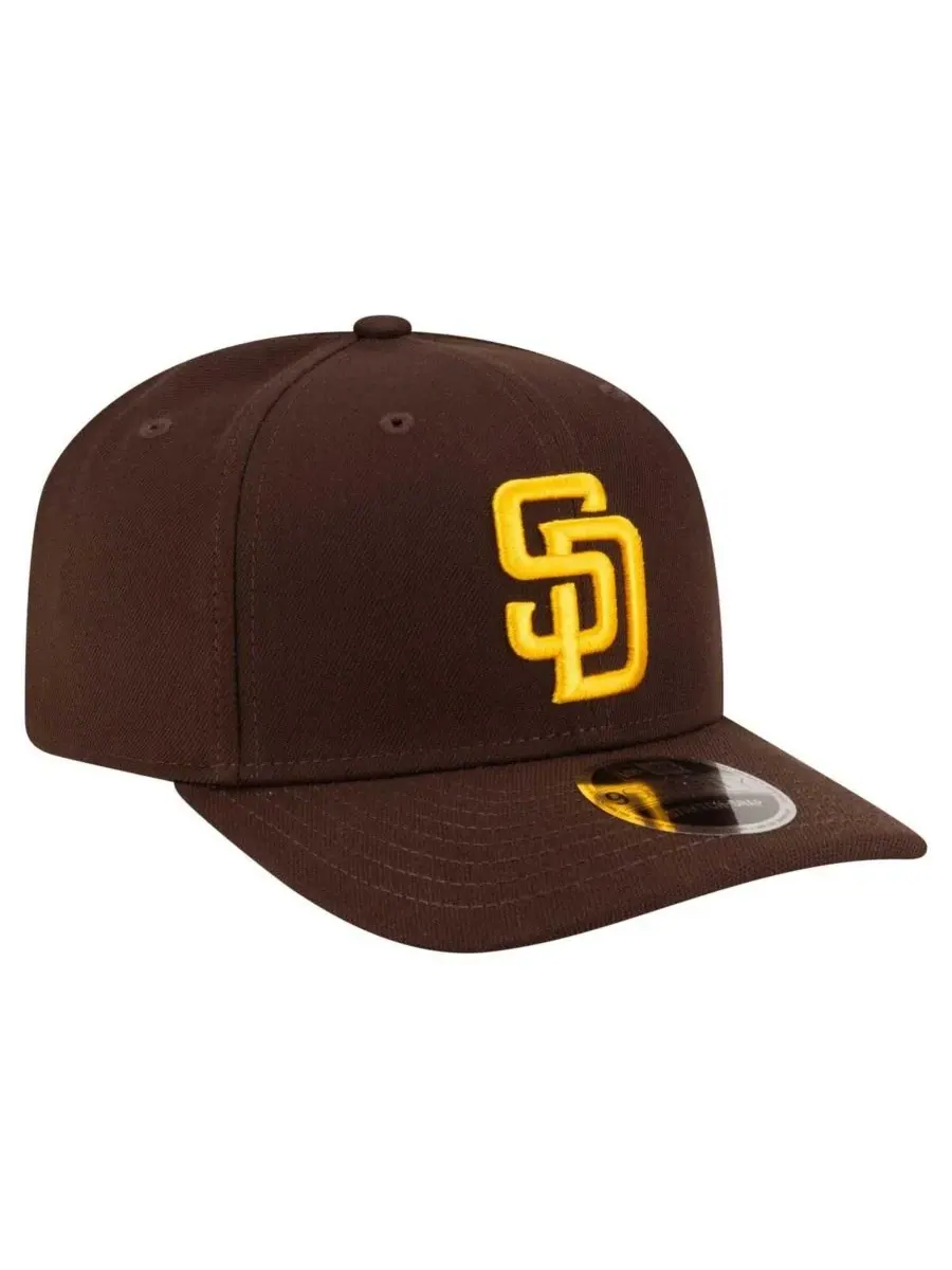 New Era Мужская коричневая бейсболка San Diego Padres Player Replica 9SEVENTY с регулируемым — изображение 4 из 5, коричневый