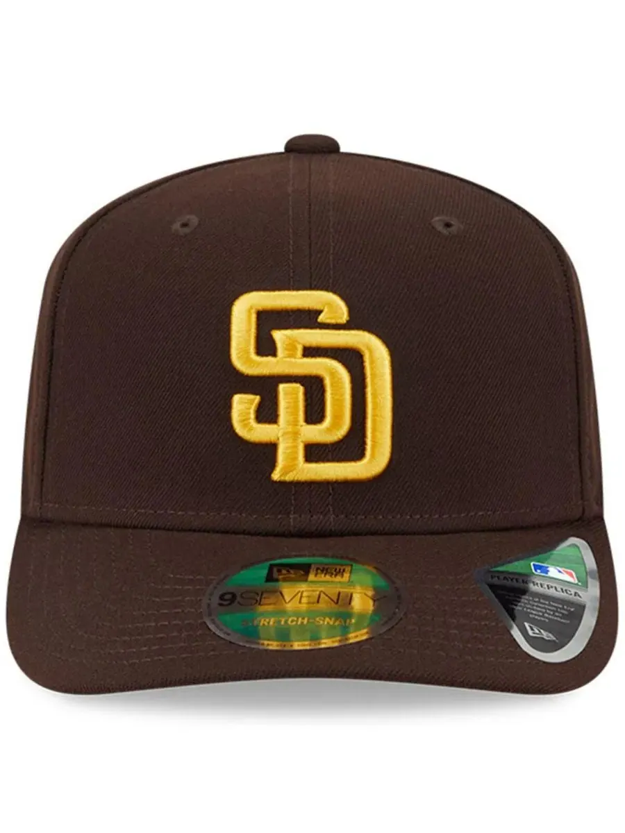 New Era Мужская коричневая бейсболка San Diego Padres Player Replica 9SEVENTY с регулируемым — изображение 5 из 5, коричневый