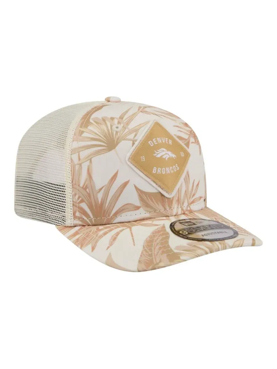Кепка-тракер New Era Denver Broncos Tonal Palm 9SEVENTY — изображение 4 из 5, бежевый