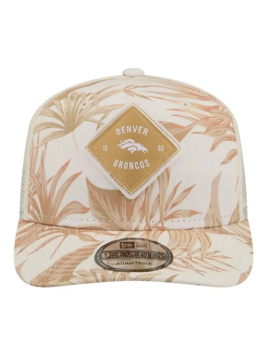 Кепка-тракер New Era Denver Broncos Tonal Palm 9SEVENTY — изображение 5 из 5, бежевый