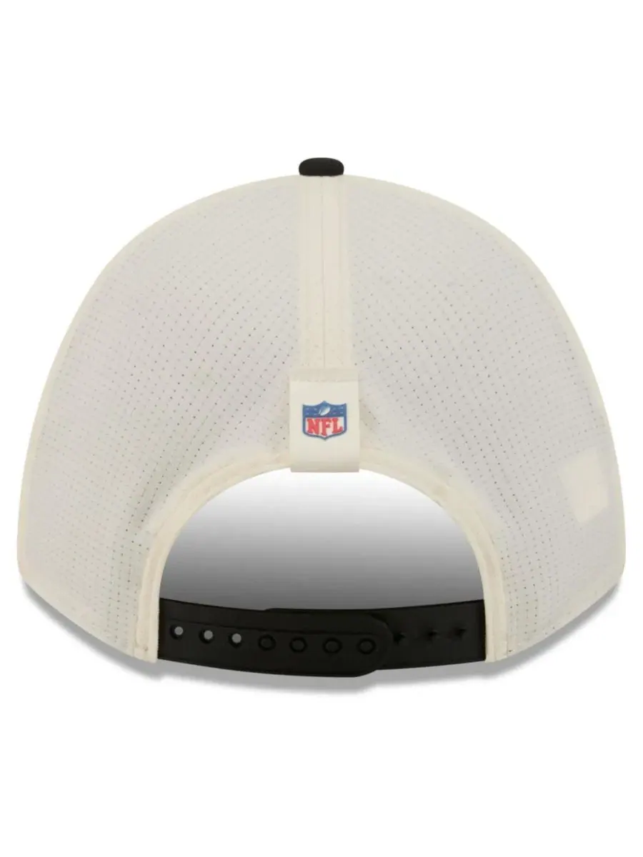 Кепка-бейсболка с козырьком New Era Las Vegas Raiders 9FORTY — изображение 4 из 5, кремовый черный