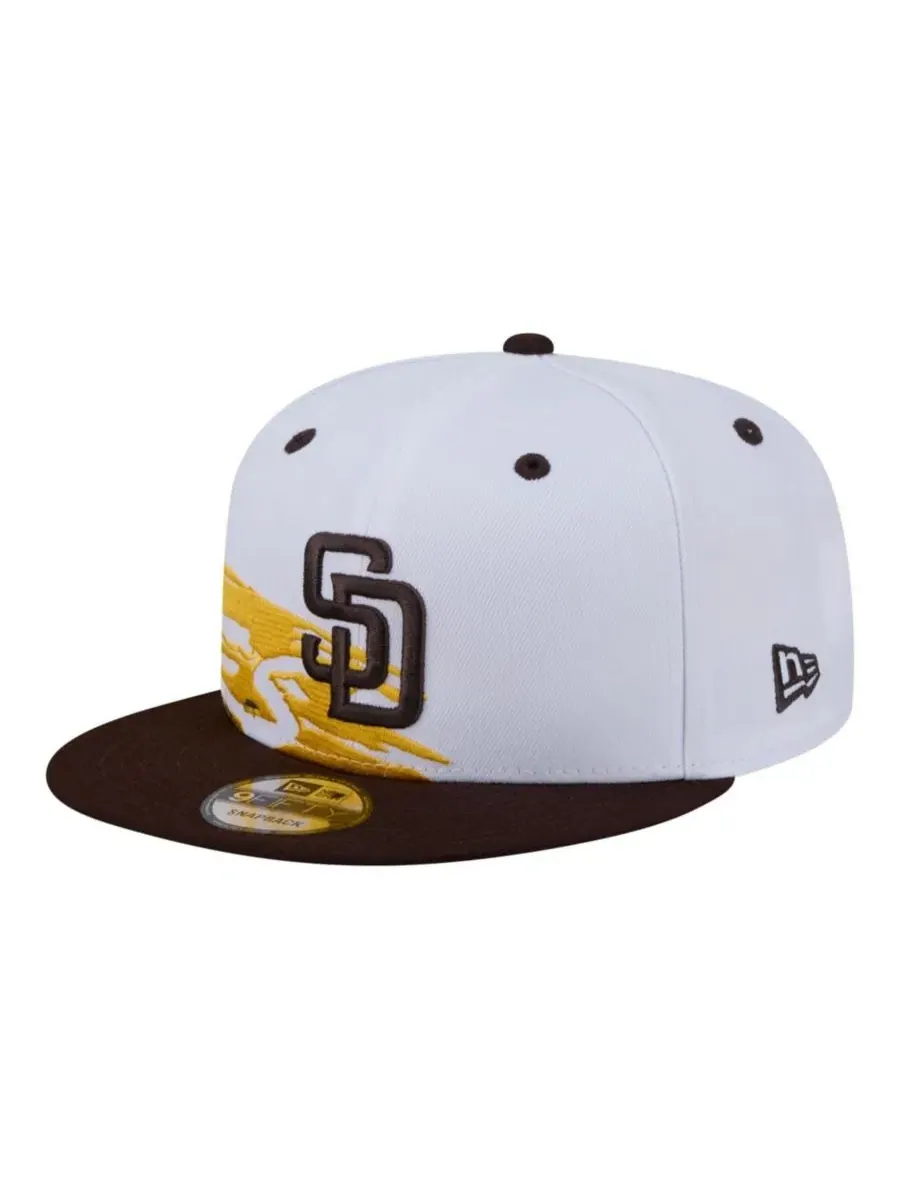 Кепка-снэпбэк с высокой тульей San Diego Padres New Era — изображение 3 из 7, белый коричневый