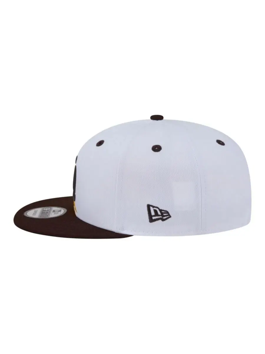 Кепка-снэпбэк с высокой тульей San Diego Padres New Era — изображение 7 из 7, белый коричневый